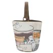 Picture of Oil Painting Style Cartoon Handbag Outdoor Portable Cute Single-shoulder Bag, Color: Salary