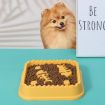 Picture of Fish Bone Pet Slow Food Bowl Small Medium Dogs Cats Drinking Dishes (Yellow)
