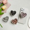 Picture of Rhinestone Heart-shaped Desktop Portable Stable Retractable Airbag Mobile Phone Holder, Color: Gray