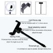 Live Beauty Ring Light Phone Clip Stand - Black - 5