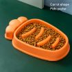 Picture of Radish Shape Dog Slow Food Bowl Anti-Tip Over Pet Bowl (Mango Yellow)