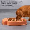 Picture of Radish Shape Dog Slow Food Bowl Anti-Tip Over Pet Bowl (Blue)