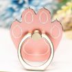 Picture of Multifunctional Metal Cartoon Cats Claw Cell Phone Ring Holder, Color: Silver Edge Rose Golden