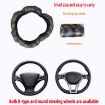 Picture of Glitter Car Steering Wheel Cover Three-dimensional Without Inner Ring Tightness Car Accessories 38cm (Black)