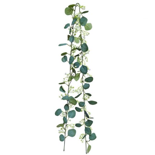 180cm Eucalyptus Ivy Leaf Rattan Hanging Fake Flower Decoration - 1
