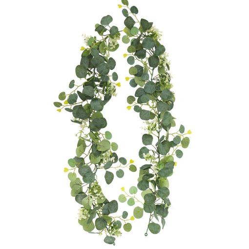 180cm Greenery Eucalyptus Ivy Leaf Rattan Hanging Fake Flower Decoration - 1
