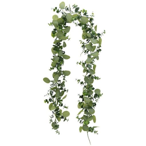 180cm Greenery Eucalyptus Ivy Leaf Rattan Hanging Fake Flower Decoration - 1