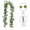 180cm Greenery Eucalyptus Ivy Leaf Rattan Hanging Fake Flower Decoration - 2