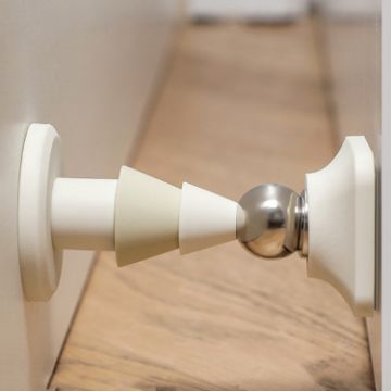 Picture of Magnetic Door Stopper Silent Without Punching Anti-collision Silicone Resistance Door Opener (White)