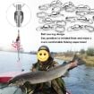Picture of 5pcs/Pack PROBEROS DAC006 Lure Baits 8-Type Rings Connector High-Speed Bearing Swivel Oval Pin Fishing Gear Accessories, Length: 23mm