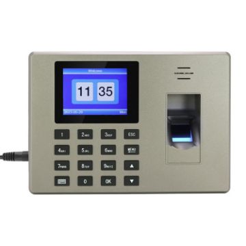 Picture of Fingerprint Recognition Voice Broadcast Smart Report Generation Attendance Machine, Model: Gold UK Plug