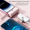 Picture of 5000mAh 2 In 1 Portable Mobile Power Fast Charger Pocket Wireless Capsule Charger, Interface: Type-C (Pink)