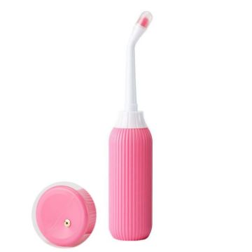 Picture of 500ml Portable Feminine Washing Instrument Handheld Sanitary Wash Bottle For Pregnant Women, Model: With Valve Pink