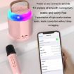 Picture of Home Portable Bluetooth Speaker Small Outdoor Karaoke Audio, Color: Y1 Pink (Monocular wheat)