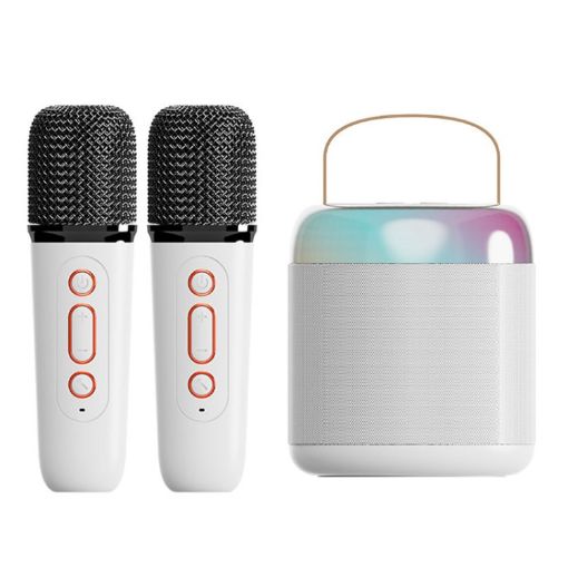 Portable Bluetooth Speaker Outdoor Karaoke Audio Y2 White - 1