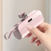 Picture of 5000mAh 2 In 1 Portable Mobile Power Fast Charger Pocket Wireless Capsule Charger, Interface: 8 Pin (Pink)