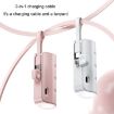 Picture of 5000mAh 2 In 1 Portable Mobile Power Fast Charger Pocket Wireless Capsule Charger, Interface: 8 Pin (Pink)