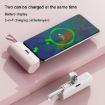 Picture of 5000mAh 2 In 1 Portable Mobile Power Fast Charger Pocket Wireless Capsule Charger, Interface: 8 Pin (Black)