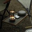 Picture of Vintage All Aluminum Cross Table Lamp Hotel Portable Outdoor Camping Touch Night Light, Battery Capacity: 2600mAh (Silver)