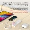 Picture of 3 In 1 USB Hub For iPad/Phone Docking Station, Port: 3A USB3.0+USB2.0 x 2 White