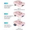 Picture of 3 In 1 USB Hub For iPad/Phone Docking Station, Port: 3A USB3.0+USB2.0 x 2 Pink