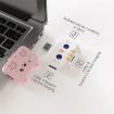 Picture of 3 In 1 Type-C Docking Station USB Hub For iPad/Phone Docking Station, Port: 3C USB3.0+USB2.0 x 2 Pink