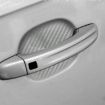 Picture of 3 Sets Car Door Wrist Handle Protective Stickers Carbon Fiber Handle Protector (Black)