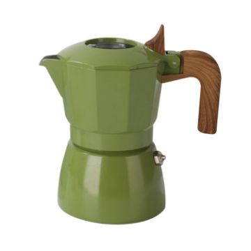 Picture of 100ml Dual Valve Mocha Pot Espresso Machine Outdoor Coffee Brewing Pot Extraction Tool (Green)