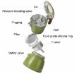 Picture of 100ml Dual Valve Mocha Pot Espresso Machine Outdoor Coffee Brewing Pot Extraction Tool (Green)