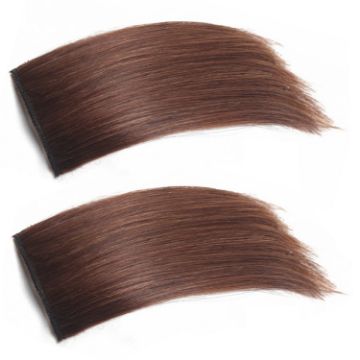 Picture of 2pcs/Pack Invisible Pad Hair Roots Both Sides Puffy Wig Piece Faux Hair Extension Pad Hair Piece, Color: 20cm Light Brown