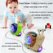 Picture of Children Electrical Crawling Snail Toys Sound And Light Projection Snail Fun Toys (Green)