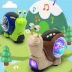 Picture of Children Electrical Crawling Snail Toys Sound And Light Projection Snail Fun Toys (Green)