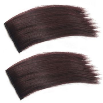 Picture of 2pcs/Pack Invisible Pad Hair Roots Both Sides Puffy Wig Piece Faux Hair Extension Pad Hair Piece, Color: 30cm Dark Brown