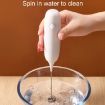 Picture of Cordless Handheld Milk And Coffee Frother Household Small Baking Mixing Tool (White)