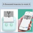 Picture of C22 Colorful Ambient Light Portable Mini Inkless Thermal Bluetooth Printer Error Question Label Printer (White)