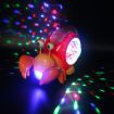 Picture of Crawling Hermit Crab Educational Electrical Toys Universal Music Light Projection Cartoon Children Toys (Orange)