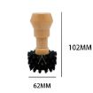 Picture of Large Coffee Powder Cleaning Brush Coffee Machine Brewing Heading Sweeping Brooch (Black)