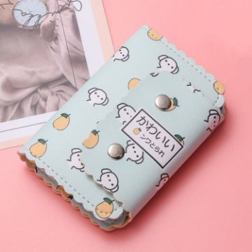 Picture of Mini Cute Cartoon Multi-card Slot Credit Card Holder Change ID Storage Bag, Color: Green-Dog