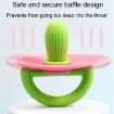 Picture of Silicone Cactus Teether Baby Anti Teething Sticks Toys (Green And Yellow)