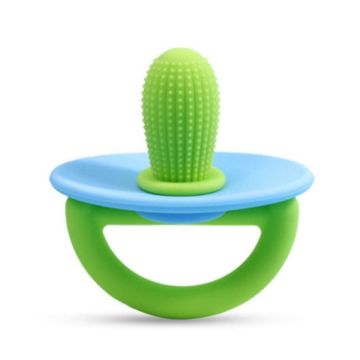 Picture of Silicone Cactus Teether Baby Anti Teething Sticks Toys (Green And Blue)