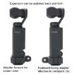 Picture of For DJI OSMO Pocket 3 Expansion Bracket Adapter Gimbal Camera Mounting Bracket Accessories, Style: Expand Bracket+Backpack Clip