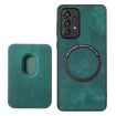 Samsung Galaxy S9 Retro Leather Card Bag Magnetic Phone Case Green - 3