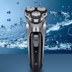 Picture of 3D Floating Head Electric Shaver Charging Three-blade Wet and Dry Razor (Silver)