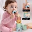 Picture of 5 In 1 Stacking Teether Toddler Baby Grip Anti Teething Stacking Stacking Castle Kids Toys