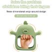 Cute Ducks Teething Toys Baby Infant Teething Pacifying Silicone - Olive Green - 3