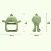Cute Ducks Teething Toys Baby Infant Teething Pacifying Silicone - Olive Green - 5