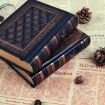 Picture of PU Leather Vintage 3D Relief Notebook Thick 176 Sheets Hardback Scrapbook (Bronze)