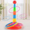 Picture of Night Market Stall Detachable Throwing Hoop Toys Children Parent-Child Games, Spec: 1 Tower+12 Circles