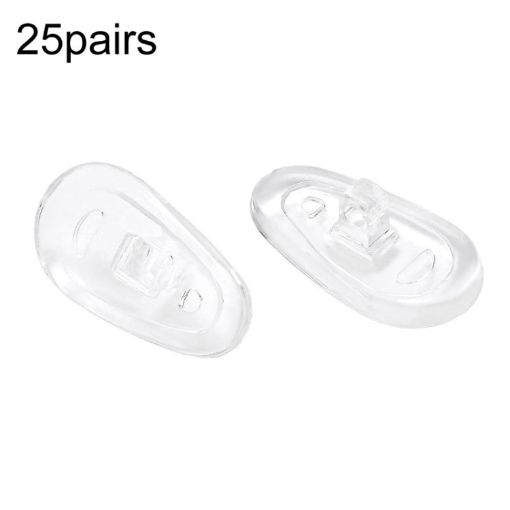 Picture of 25pairs Eyeglasses Airbag Nosepiece Silicone Soft Nose Pad Universal Accessory, Model: Large