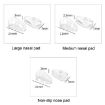 Picture of 25pairs Eyeglasses Airbag Nosepiece Silicone Soft Nose Pad Universal Accessory, Model: Medium